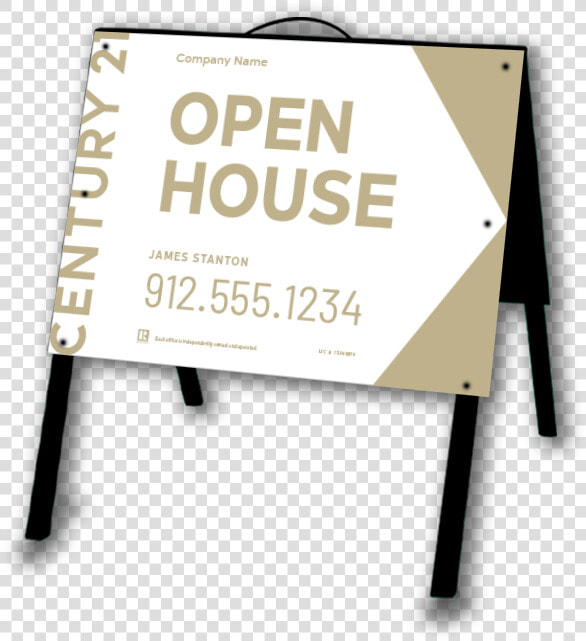 Lightweight Century 21® Tent Sign   Century 21 Open House Sign  HD Png DownloadTransparent PNG