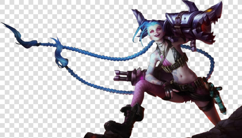 League Of Legends Champion Png   League Of Legends Jinx Png  Transparent PngTransparent PNG