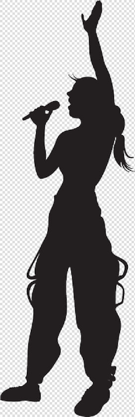 Silhouette Of Girl Singing   Png Download   Singing Silhouette Png Transparent  Png DownloadTransparent PNG