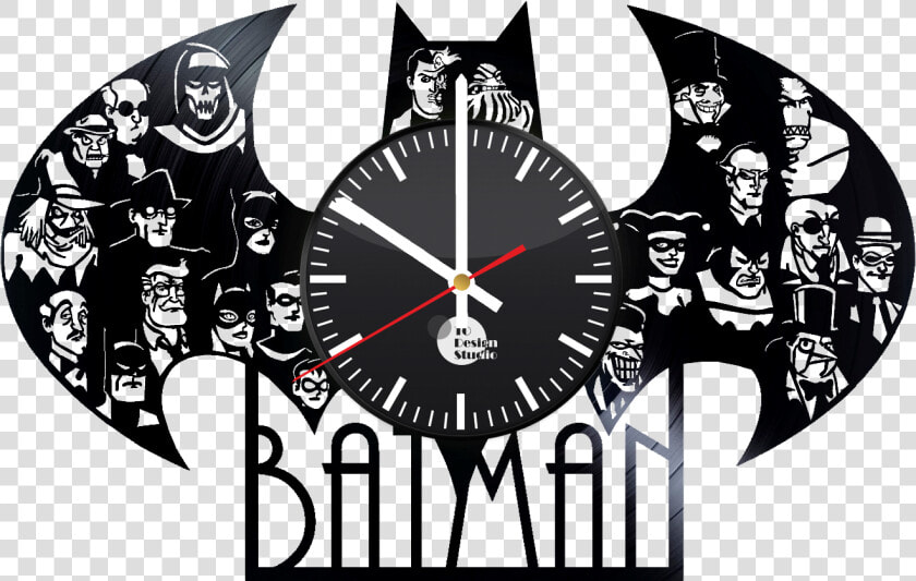 Batman Arkham Knight Handmade Vinyl Record Wall Clock   Batman Arkham Knight Wall Clock  HD Png DownloadTransparent PNG