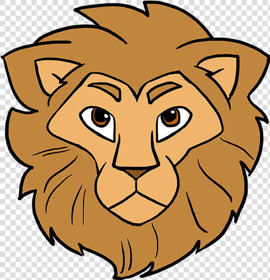 How To Draw Lion Head   Draw A Lion  39 s Face  HD Png DownloadTransparent PNG