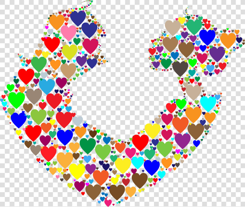 Transparent Colorful Heart Clipart   Motif  HD Png DownloadTransparent PNG