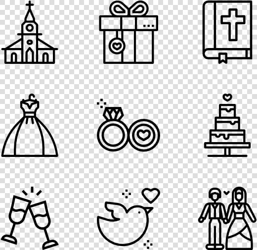 Swash Vector Wedding Thank You   Wedding Schedule Icons Transparent  HD Png DownloadTransparent PNG