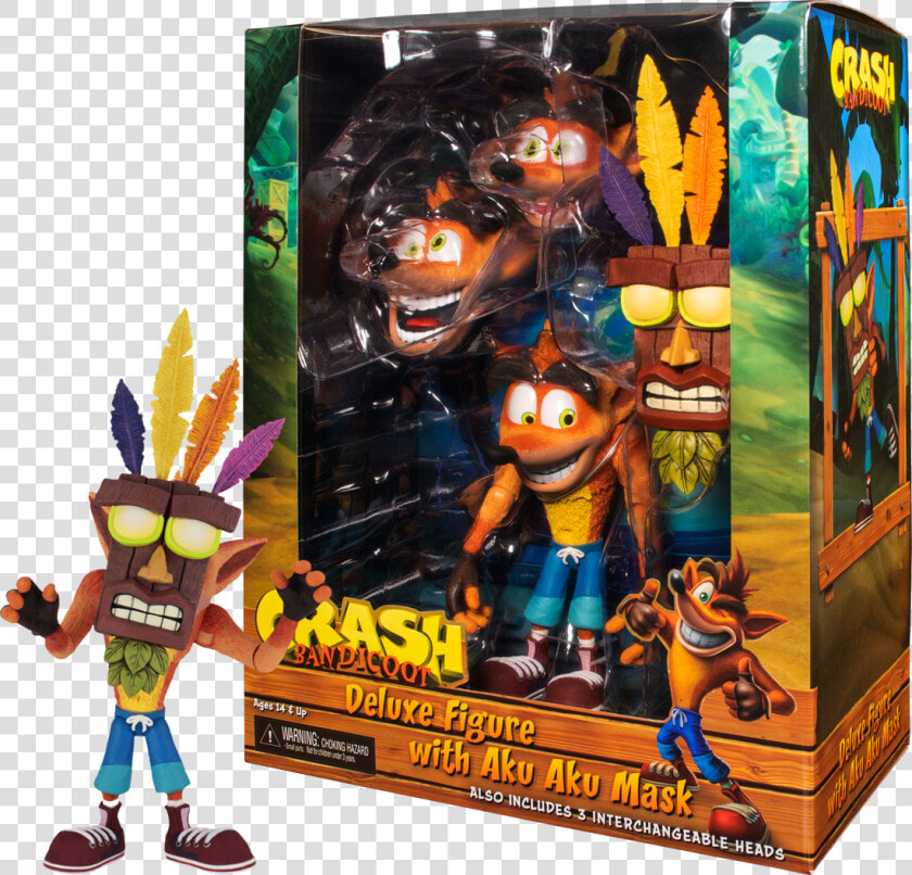 Crash Bandicoot Ultra Deluxe 7” Scale Action Figure  HD Png DownloadTransparent PNG