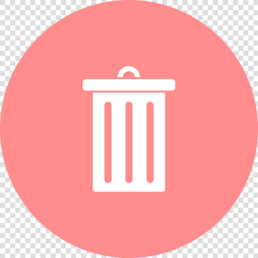 Icono De Papelera Para Borrar   Recycle Bin Icon Circle  HD Png DownloadTransparent PNG