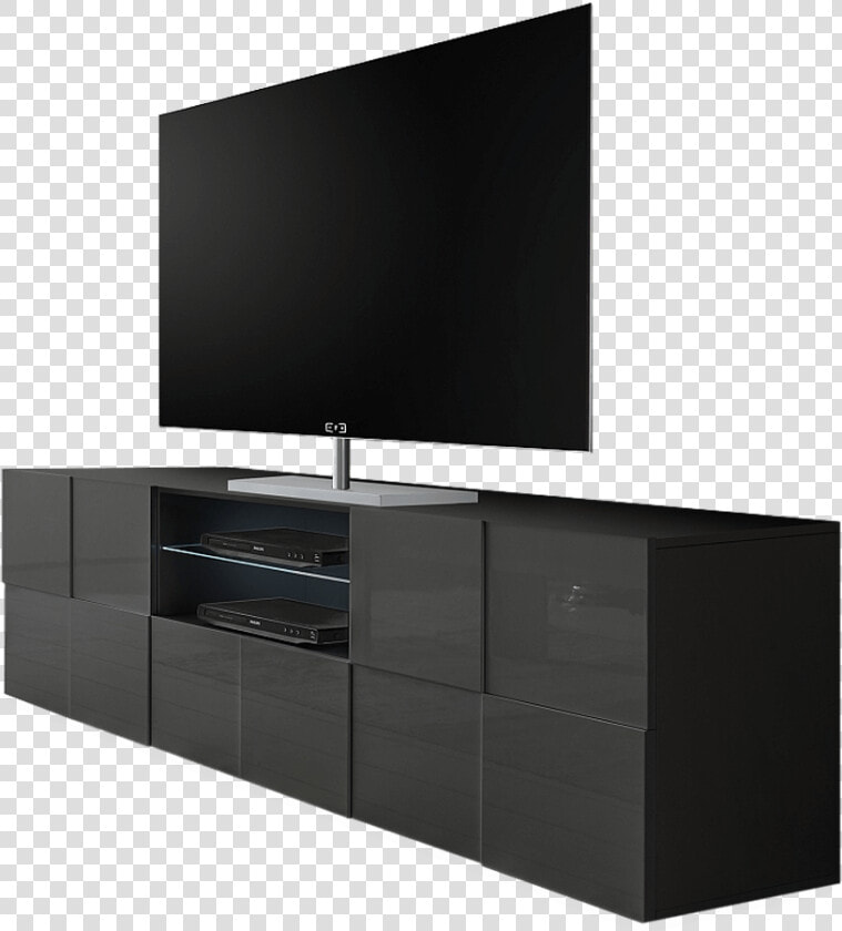 Side View Of A Tv On A Stand   Png Download   Tv With Stand Side View  Transparent PngTransparent PNG