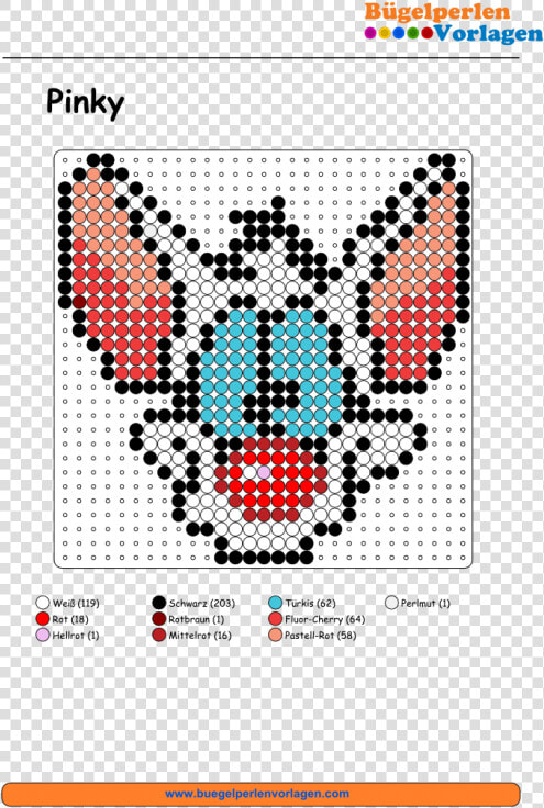 Pinky And The Brain Perler Designs  HD Png DownloadTransparent PNG