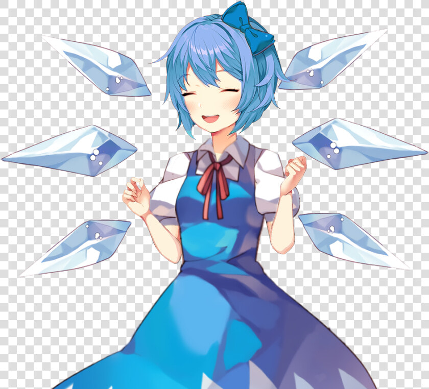 Anime Fictional Character Azure Mythical Creature   Doki Doki Literature Club Touhou  HD Png DownloadTransparent PNG