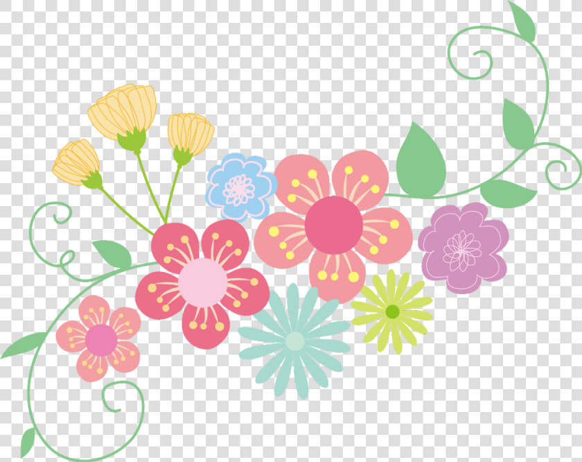  ftestickers  clipart  springtime  flowers  corner   Flower Corner Border Clipart  HD Png DownloadTransparent PNG