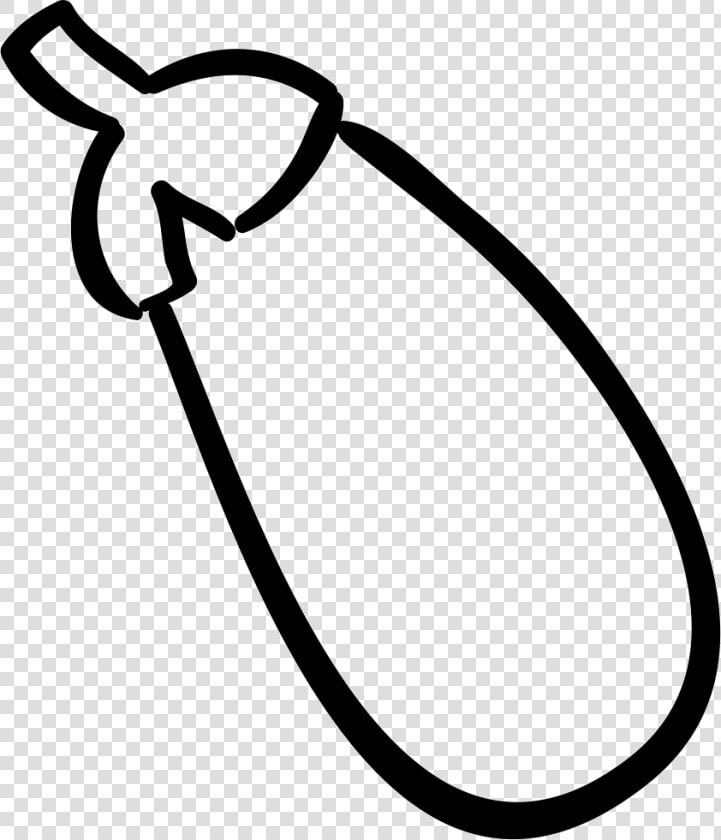 Eggplant Hand Drawn Vegetable   Vegetables Clipart Black And White  HD Png DownloadTransparent PNG