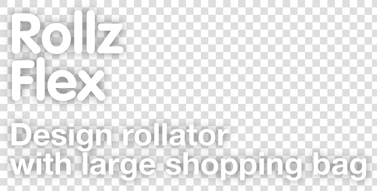 Rollz Flex Design Rollator With A Large Bag   Darkness  HD Png DownloadTransparent PNG