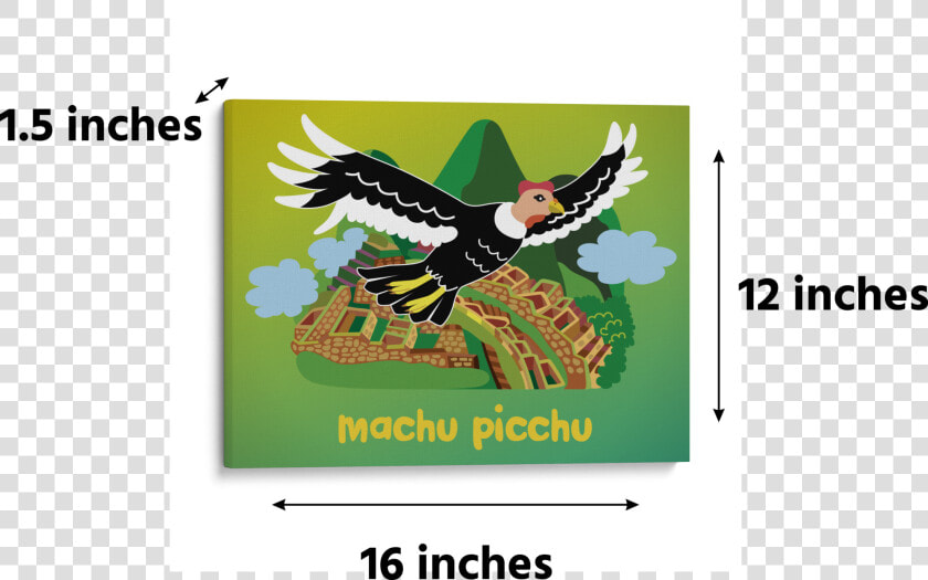 Machu Picchu Drawing Andean Condor Canvas Wall Art   Machu Picchu  HD Png DownloadTransparent PNG