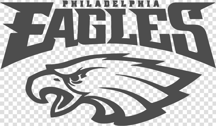 Work With The Eagles Organization To Further Develop   Philadelphia Eagles Logo Black And White  HD Png DownloadTransparent PNG