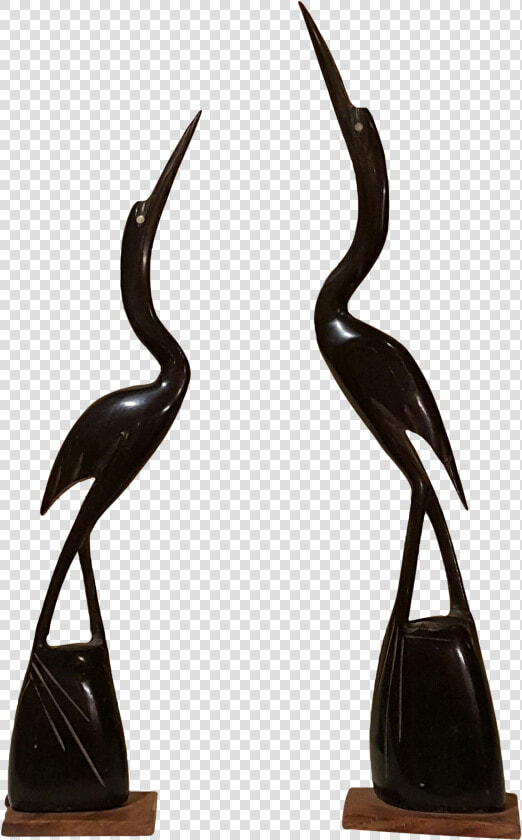 Carved Water Buffalo Horn Heron Chairish   Ciconiiformes  HD Png DownloadTransparent PNG