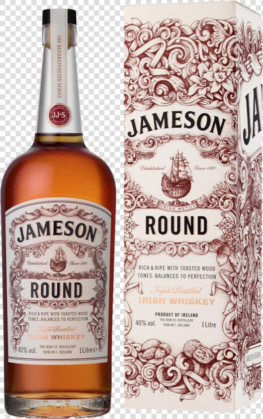 Jameson Deconstructed Round Irish Whiskey 40  1 0l   Jameson The Deconstructed Series Round  HD Png DownloadTransparent PNG