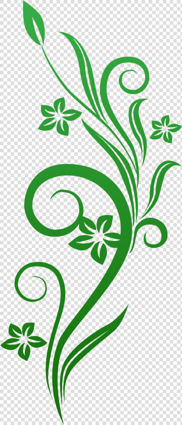 Flower Vines Png   Green Floral Vector Png  Transparent PngTransparent PNG