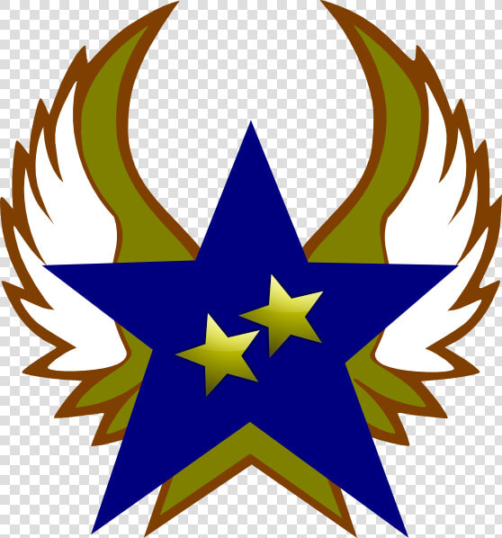 Blue Star With 2 Gold Star And Wings Svg Clip Arts  HD Png DownloadTransparent PNG