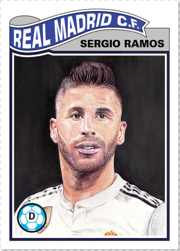 Topps Ucl Living Set Card   Sergio Ramos  HD Png DownloadTransparent PNG