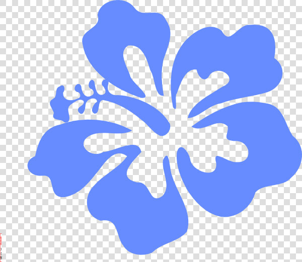 Light Blue Hibiscus Flower Clip Art At Clker   Hawaiian Flower Svg Free  HD Png DownloadTransparent PNG