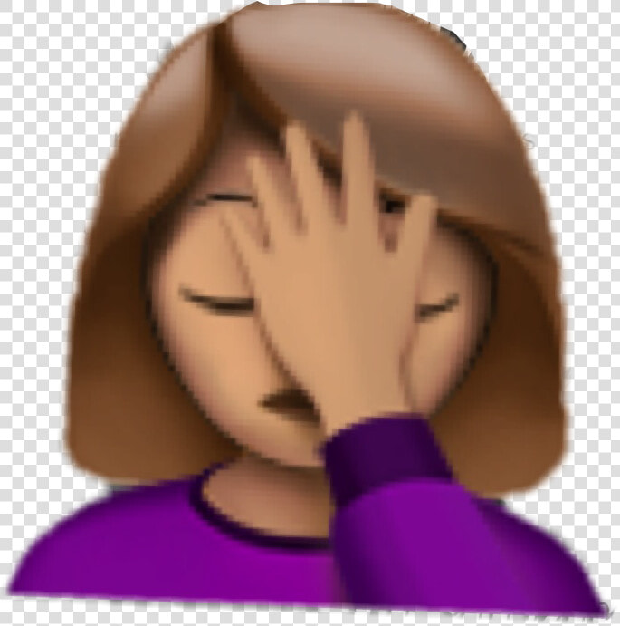  emoji  facepalm  facepalmemoji  interesting  seriously   Emoji With Hand On Forehead  HD Png DownloadTransparent PNG