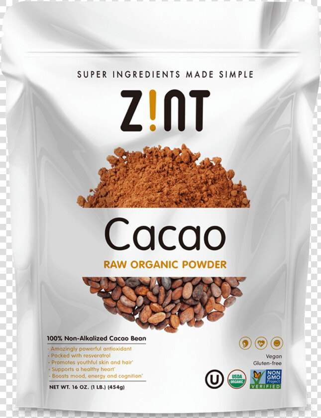 Zint Raw Organic Cacao Powder  HD Png DownloadTransparent PNG