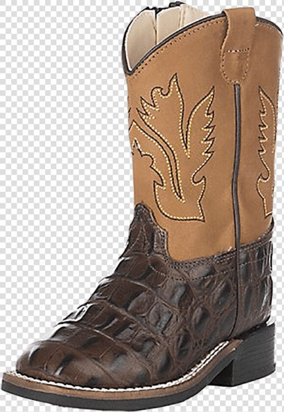 Old West Infant Square Toe Gator Print Cowboy Boot   Gator Print Boots  HD Png DownloadTransparent PNG