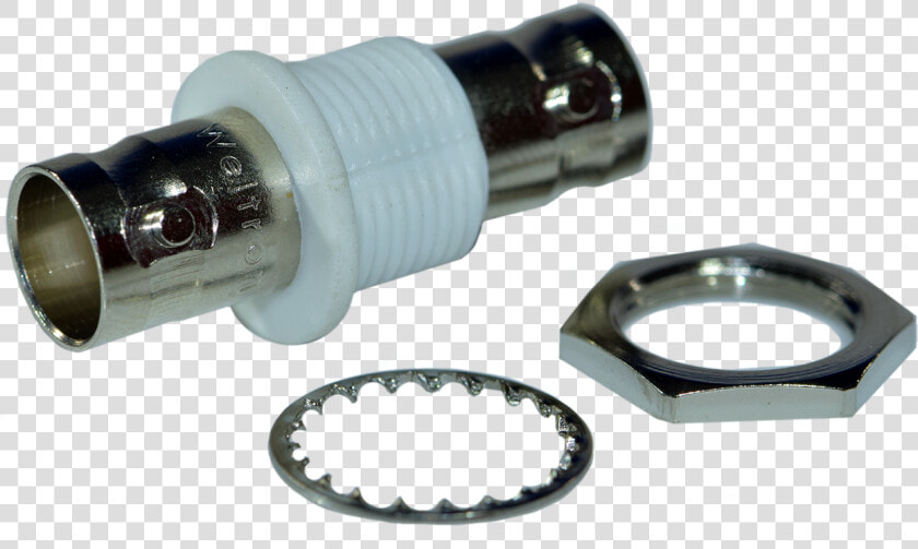 Bnc Jack To Bnc Jack Bulkhead Insulated 75 ohm Adapter   Tool  HD Png DownloadTransparent PNG