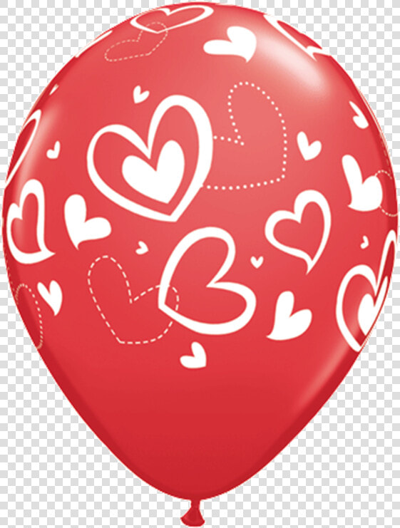 Bday Confetti Dots Red   Globos Latex San Valentin  HD Png DownloadTransparent PNG