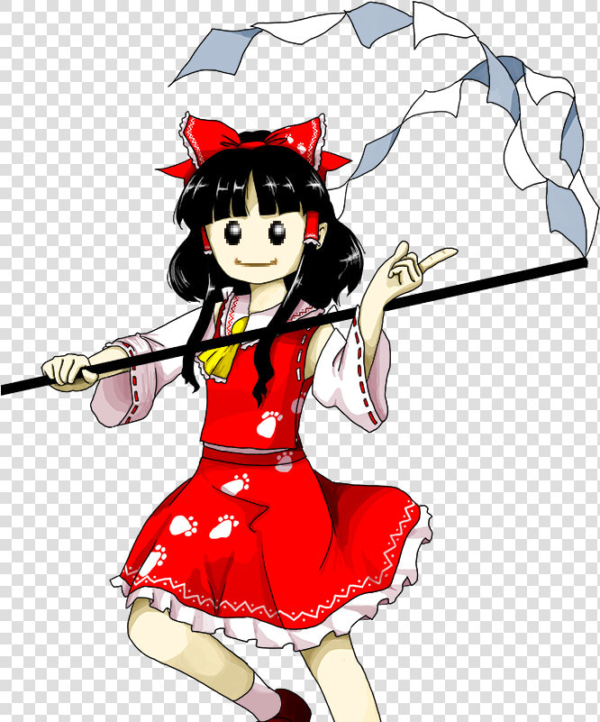 3d Zun Style Reimu  HD Png DownloadTransparent PNG