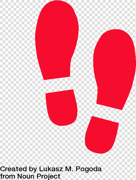 Footprint Clipart Red   Red Foot Steps  HD Png DownloadTransparent PNG