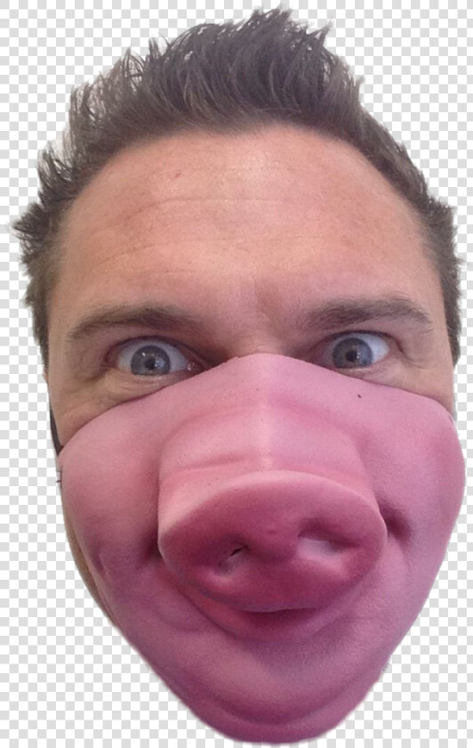 Human With Pig Face   Pig Face Mask  HD Png DownloadTransparent PNG