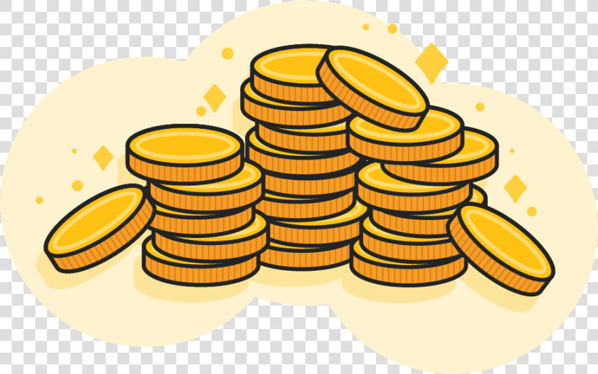 Large Pile Of Gold Coins   Coins Clipart  HD Png DownloadTransparent PNG