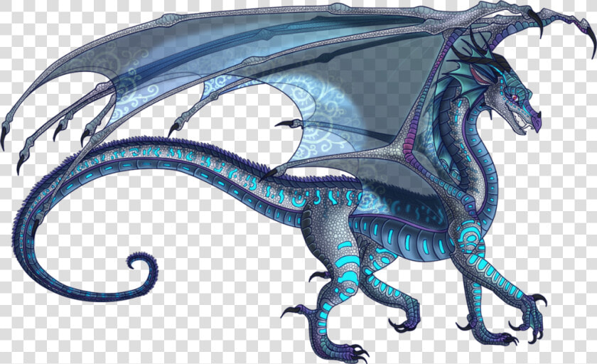 Blue Drawing Fire   Sick Dragon Wings Of Fire  HD Png DownloadTransparent PNG