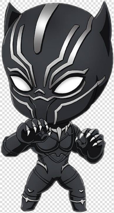  blackpanther  marvel  chibi   Superhero Draw Chibi Black Panther  HD Png DownloadTransparent PNG