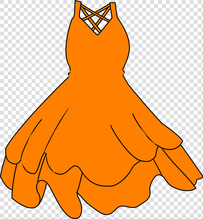 Dress  Orange  Clothing  Women  Hangers  Sleeveless   Blue Dress Clip Art  HD Png DownloadTransparent PNG