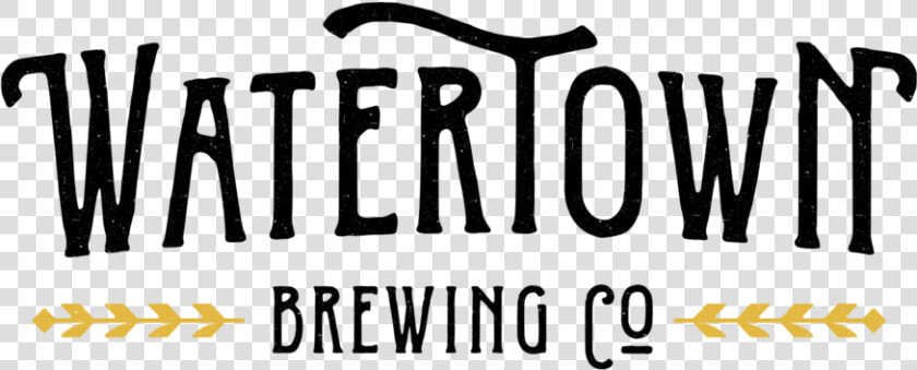 Watertown Brewing Black Lettering   Black and white  HD Png DownloadTransparent PNG