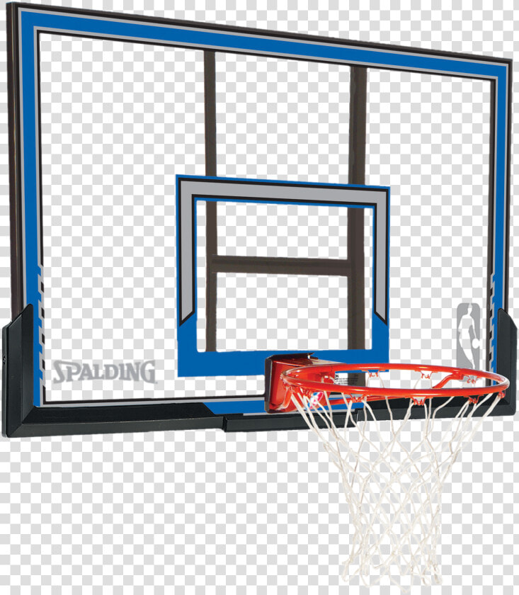 Polycarbonate Backboard And Rim Combo   Spalding  HD Png DownloadTransparent PNG