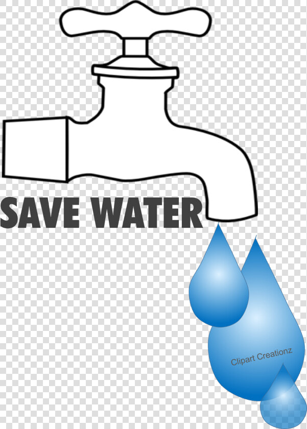 Transparent Water Clip Art   Save Water Tap Drawing  HD Png DownloadTransparent PNG