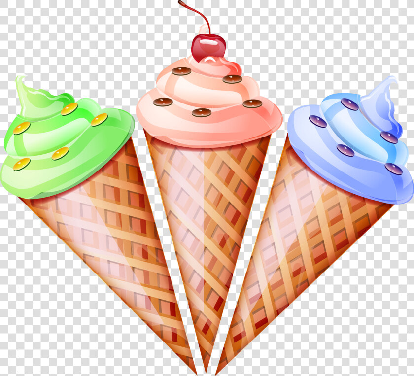 Ice Cream Cone Waffle Snow Cone   Cone Vector Image Ice Cream  HD Png DownloadTransparent PNG