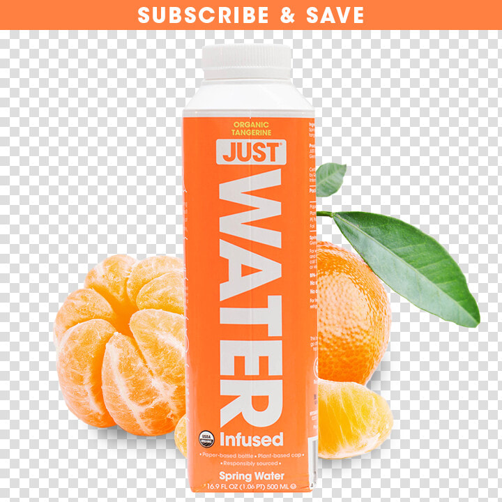 Organic Tangerine   24 Pack   Just Water   Just Water   Tetra Pak Just Water  HD Png DownloadTransparent PNG