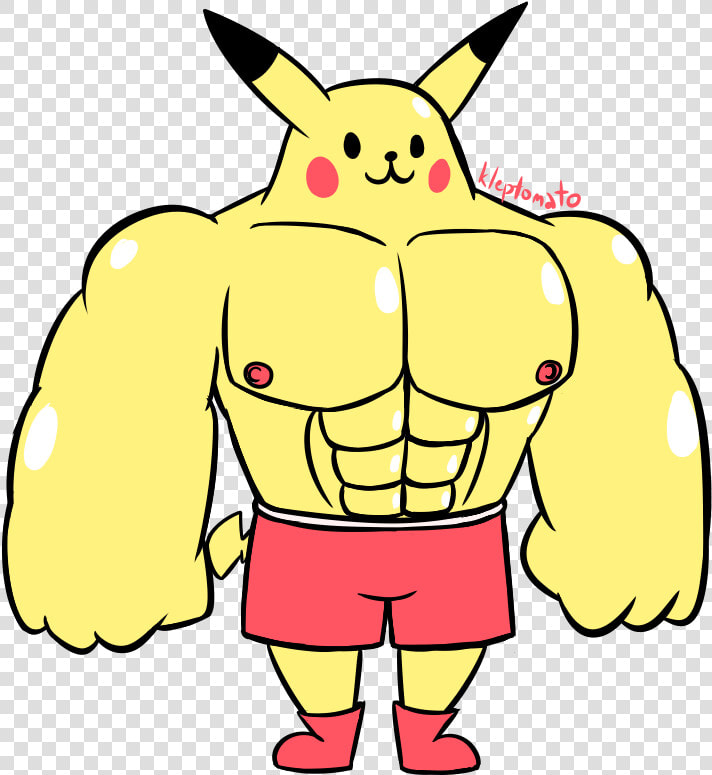 Just A Quick Ripped Pikachu Drawing To Prove That Im   Ripped Pikachu  HD Png DownloadTransparent PNG