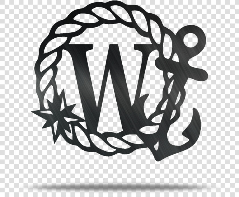 Anchor Rope Personizable Metal Wall Art   Nautical Rope Silhouette  HD Png DownloadTransparent PNG