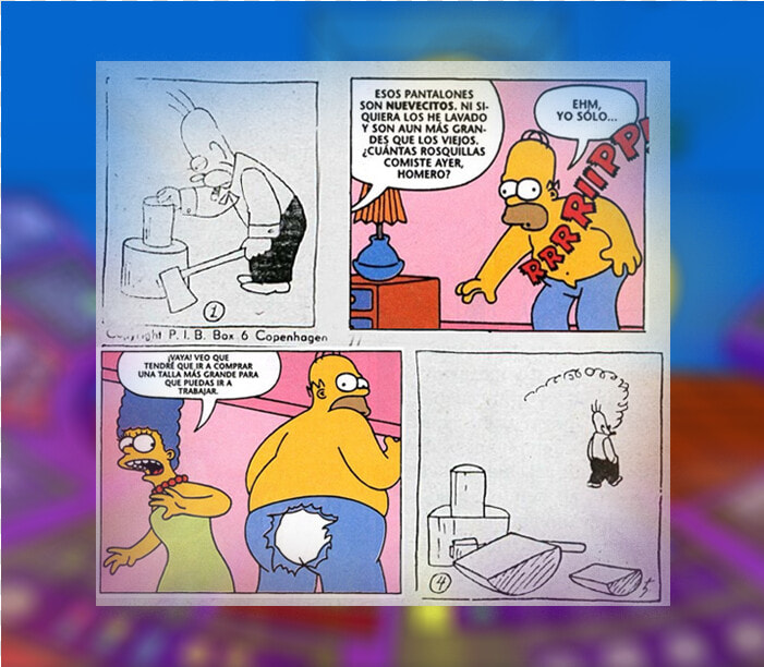 ¿matt Groening Plagió El Dibujo De Homero Simpson   Strip Homer Simpson  HD Png DownloadTransparent PNG