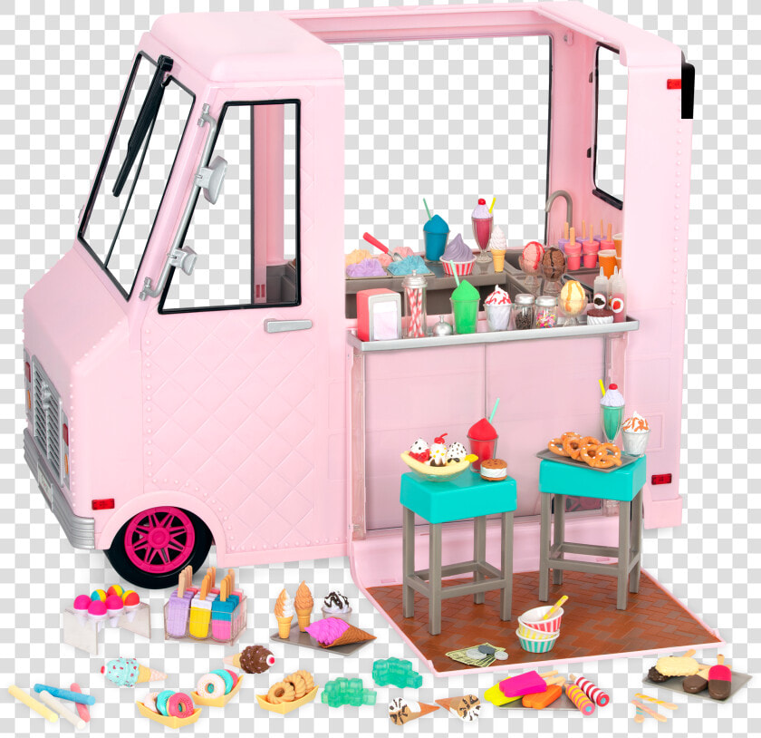 Our Generation Ice Cream Truck  Pink   Og Girl Ice Cream Truck  HD Png DownloadTransparent PNG