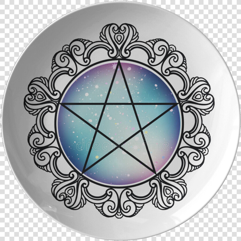 Wicca Pentacle Plate   Png Download   Symbols Of Chrisitianity  Transparent PngTransparent PNG