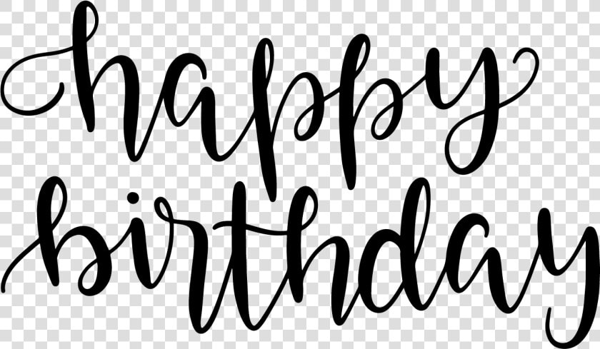 Download Clip Art Transparent Stock Birthday Calligraphy   Happy Birthday Calligraphy Transparent  HD Png DownloadTransparent PNG