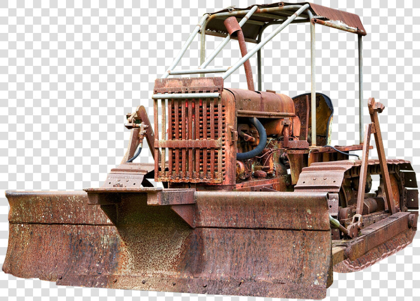 Caterpillar  Chains  Bulldozer  Old  Weathered  Rusty   Old Machine Png  Transparent PngTransparent PNG