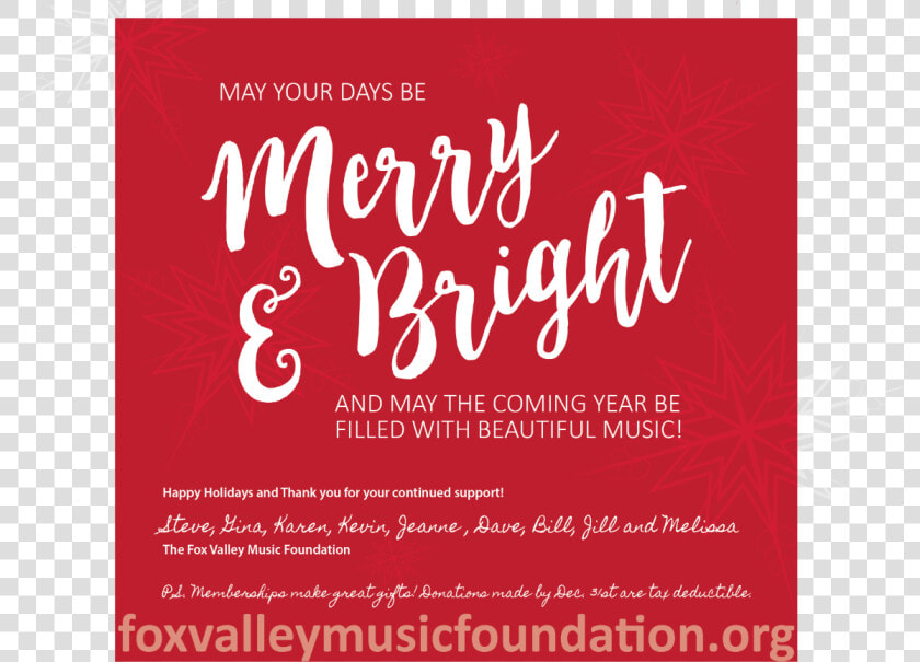 Let S Rock The Holiday With The Fox Valley Music Foundation   Salford Foundation  HD Png DownloadTransparent PNG