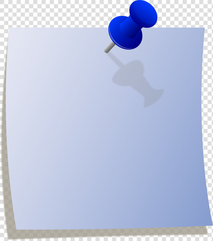 Push Pin Paper Png   Blue Post It Note Clipart  Transparent PngTransparent PNG