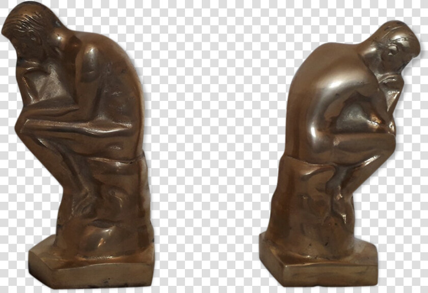 Pair Of Bookends The Thinker  HD Png DownloadTransparent PNG